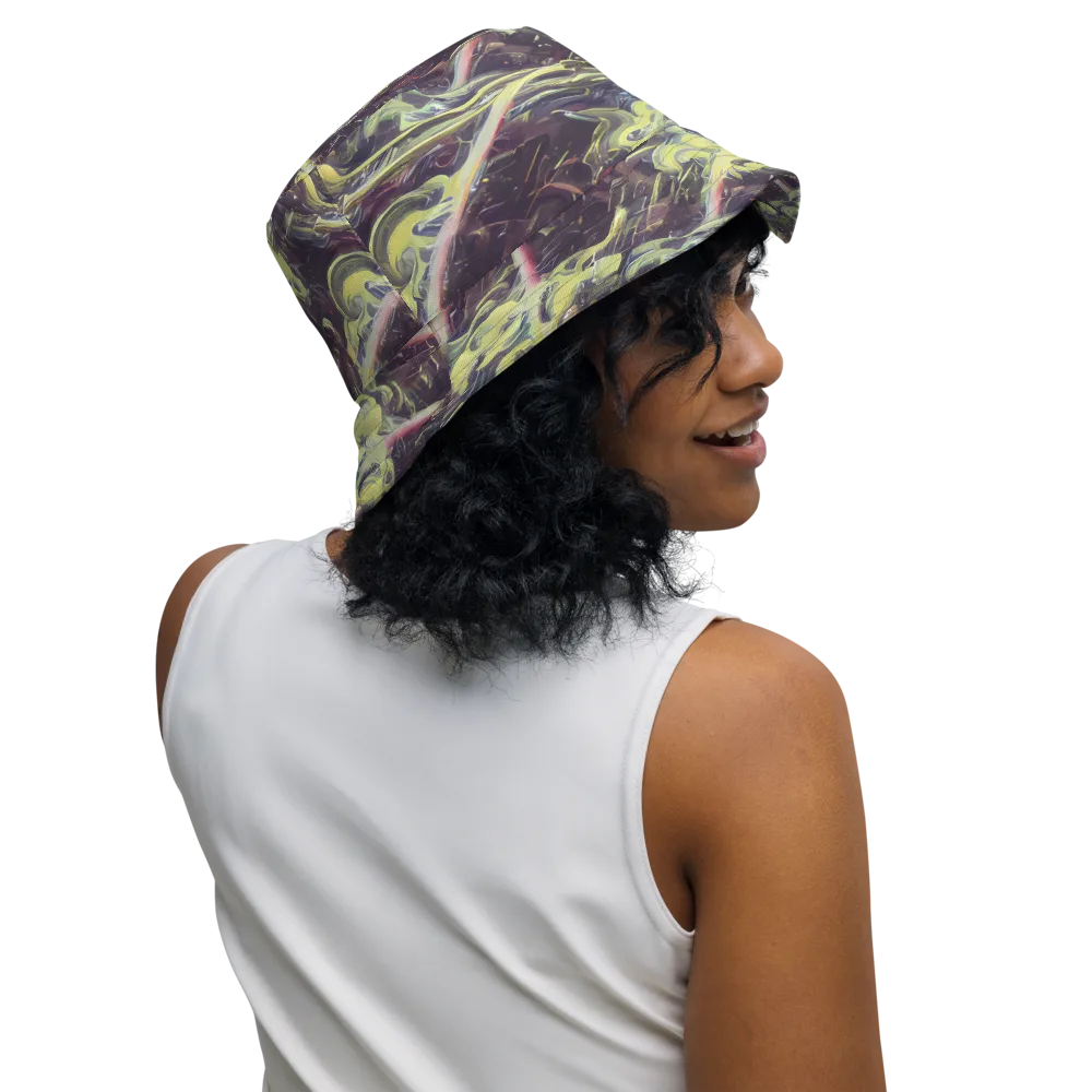 Vortex Garden on Reversible Bucket Hat — Right Outside