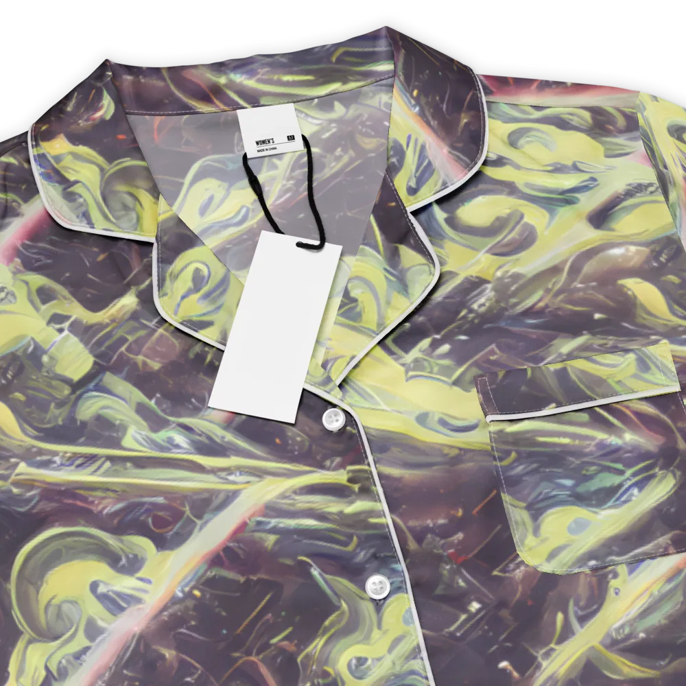 Vortex Garden on Women's Short Sleeve Pajama Top — Product details