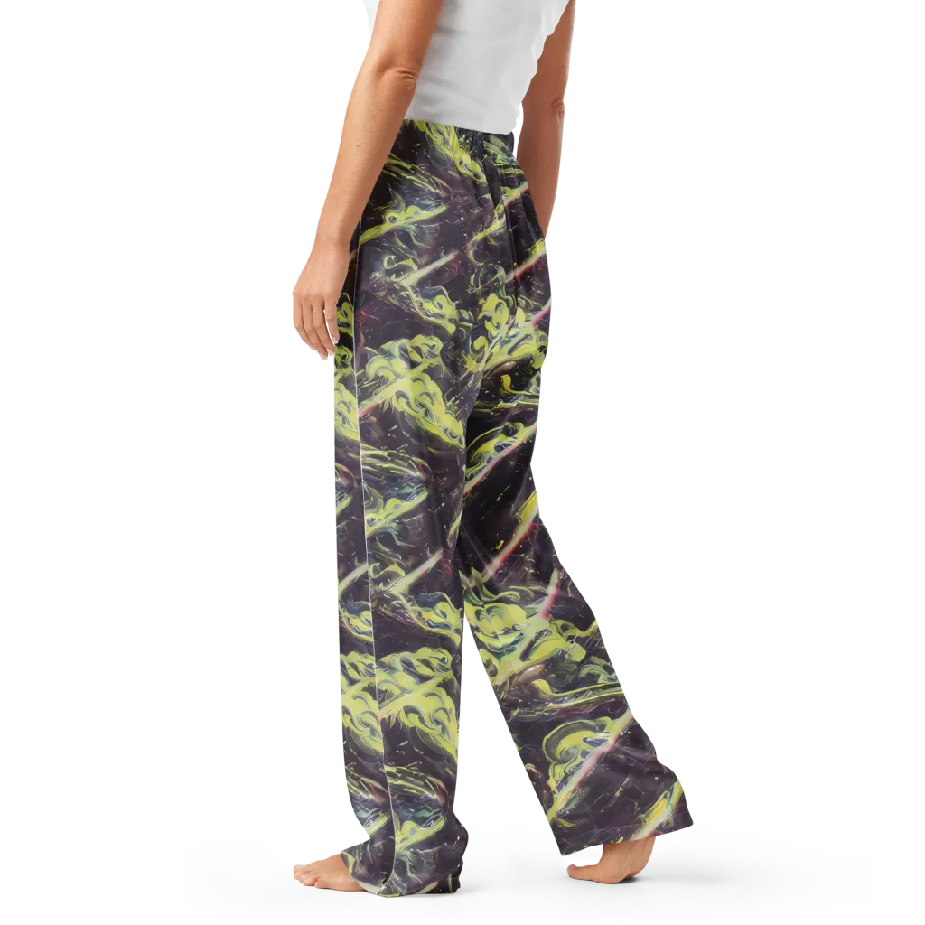 Vortex Garden on Women's Pajama Pants — Left