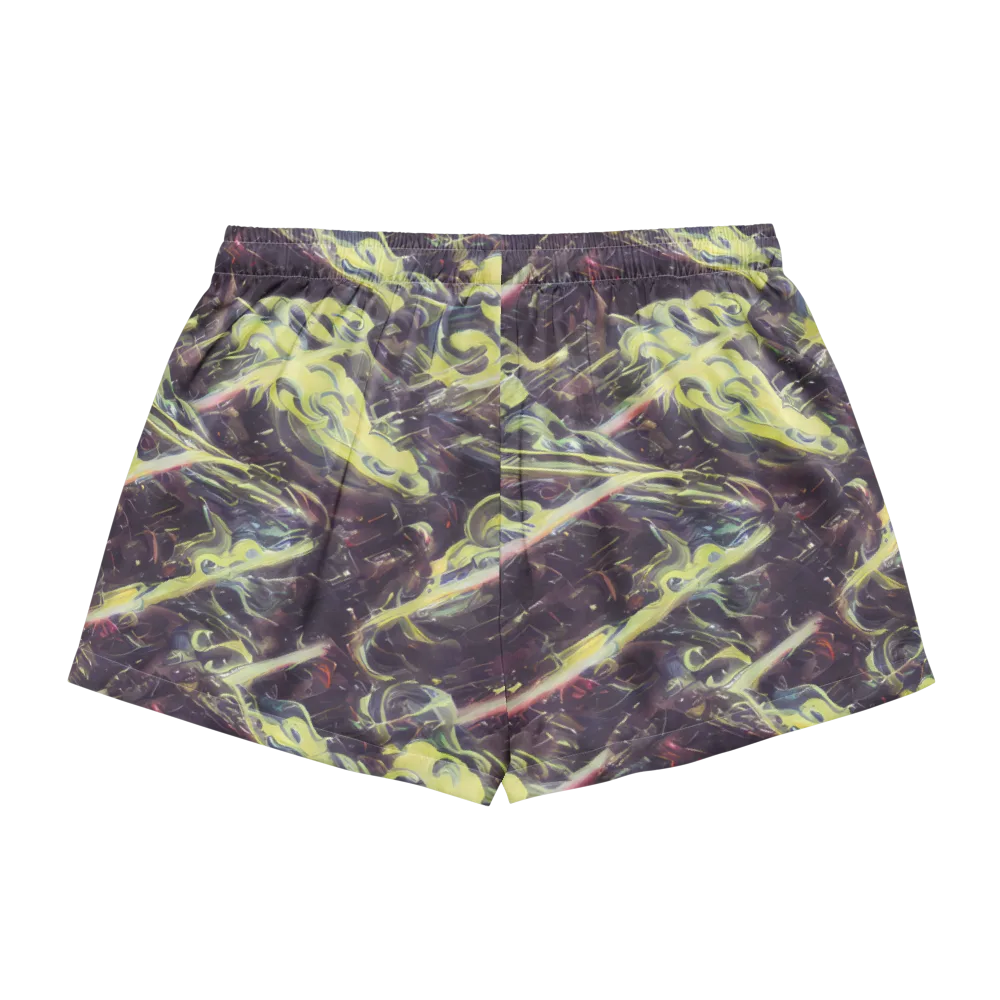 Vortex Garden on Women's Pajama Shorts — Back