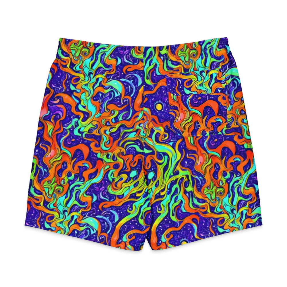 Lava Lagoon on Men's Board Shorts — Back