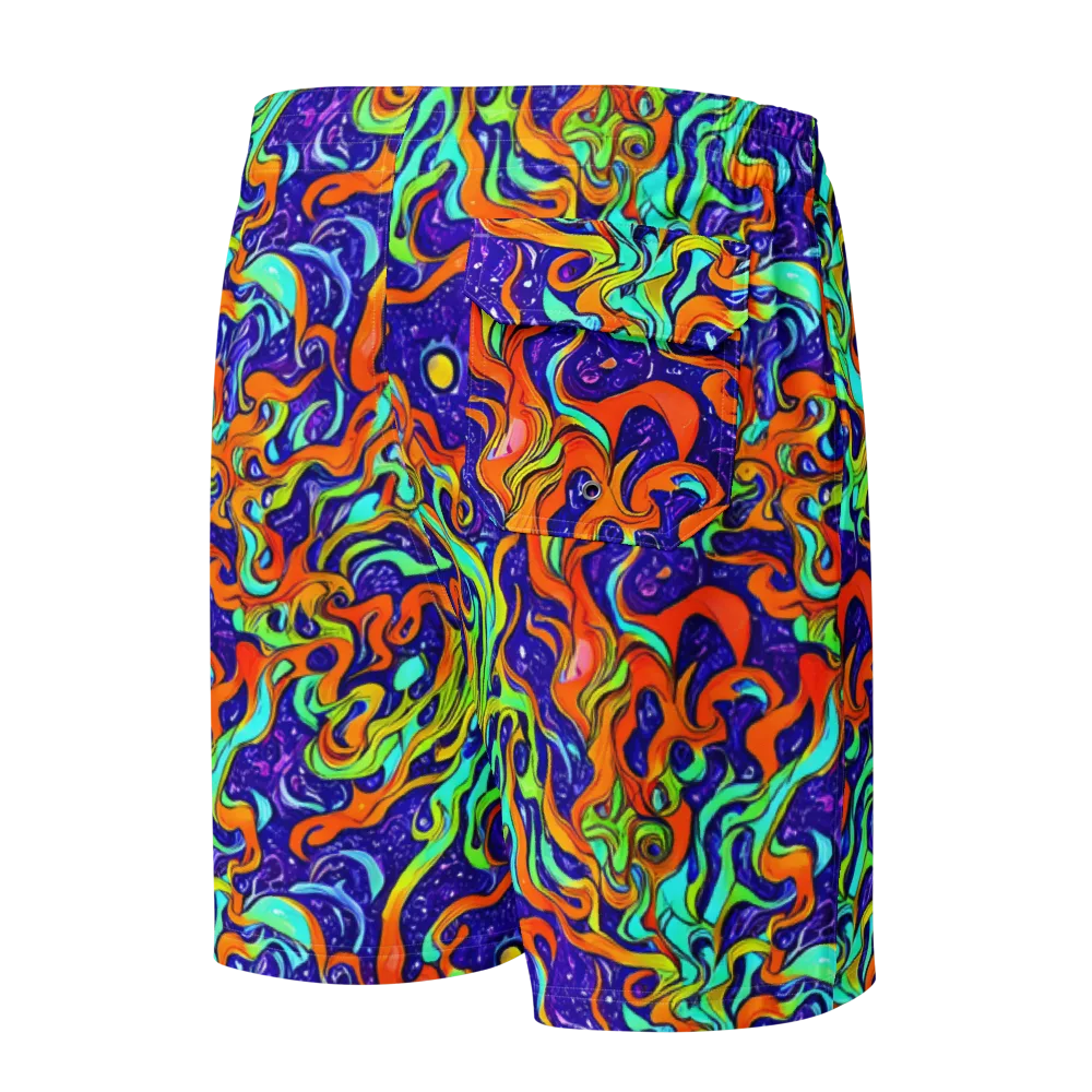Lava Lagoon on Men's Board Shorts — Back