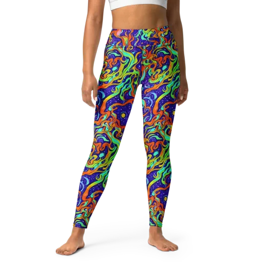 Lava Lagoon on a Yoga Leggings