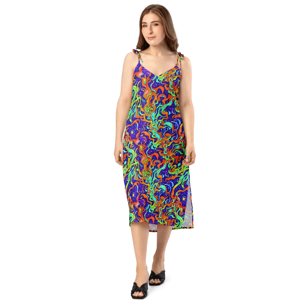Lava Lagoon on Slip Dress — Front