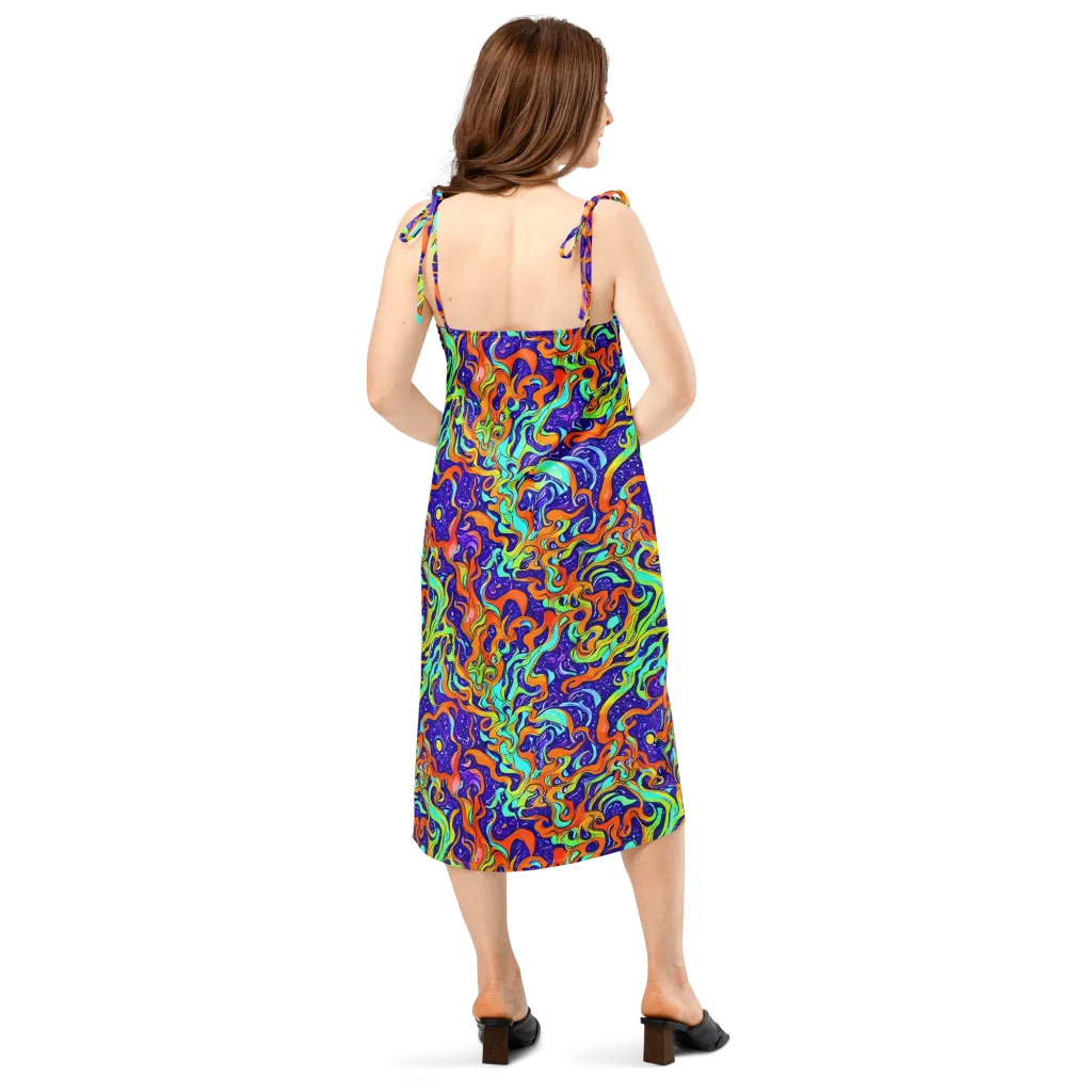 Lava Lagoon on Slip Dress — Back