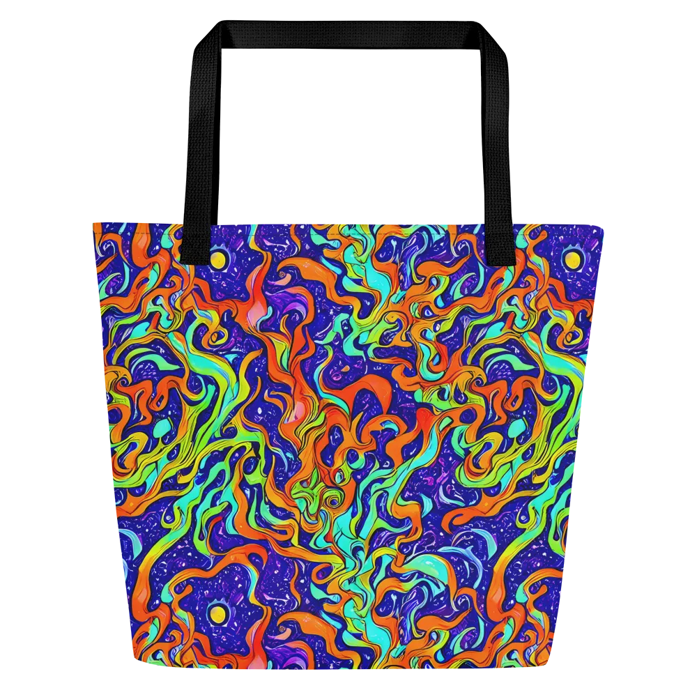 Lava Lagoon on Large Tote Bag W/ Pocket — Front