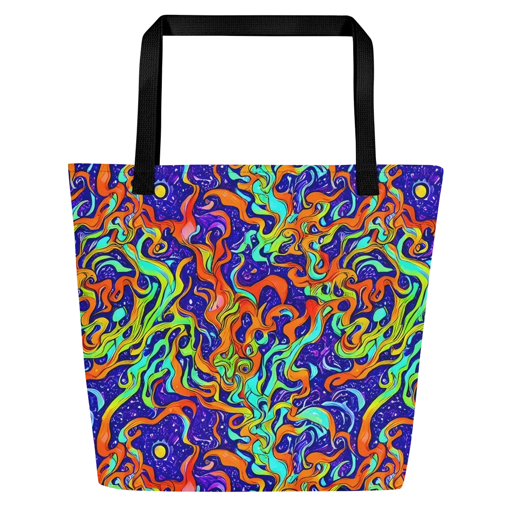 Lava Lagoon on Large Tote Bag W/ Pocket — Front