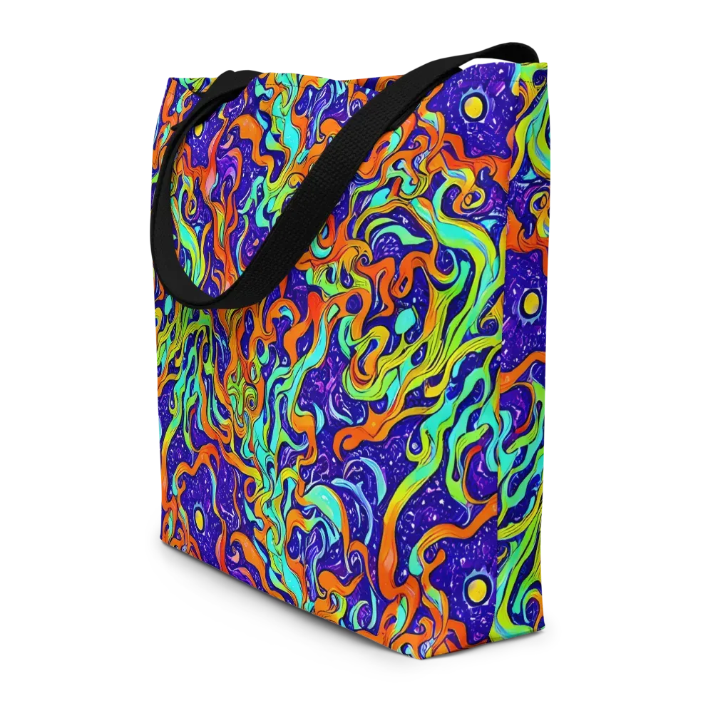 Lava Lagoon on Large Tote Bag W/ Pocket — Front