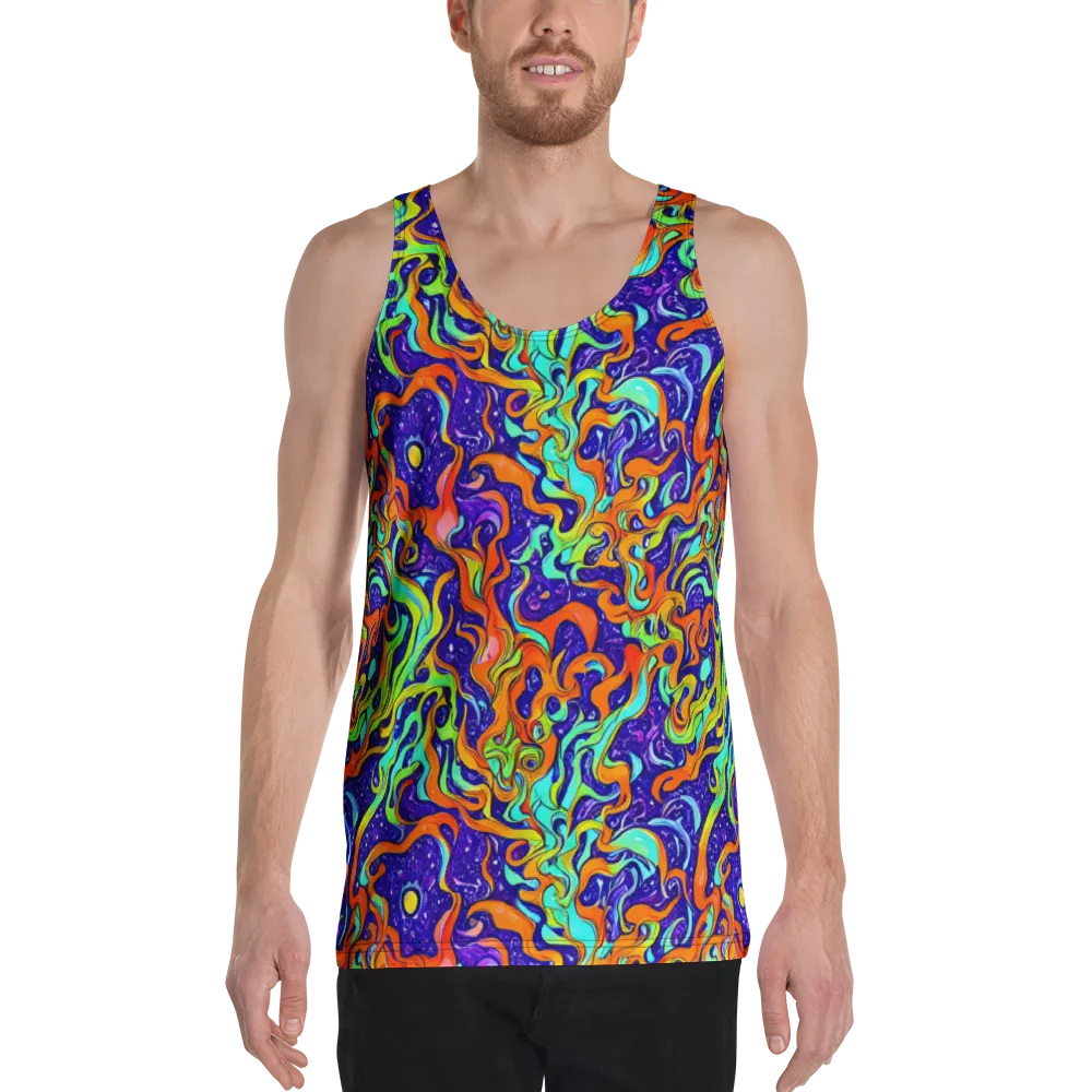 Lava Lagoon on Men's Tank Top — Front