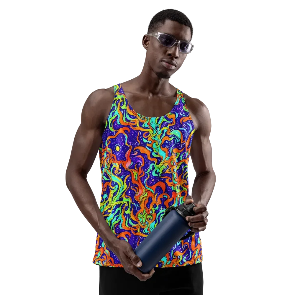 Lava Lagoon on Men's Tank Top — Front