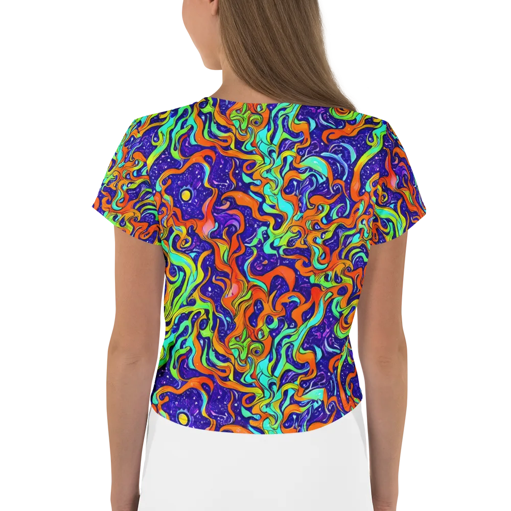 Lava Lagoon on Crop Tee — Back