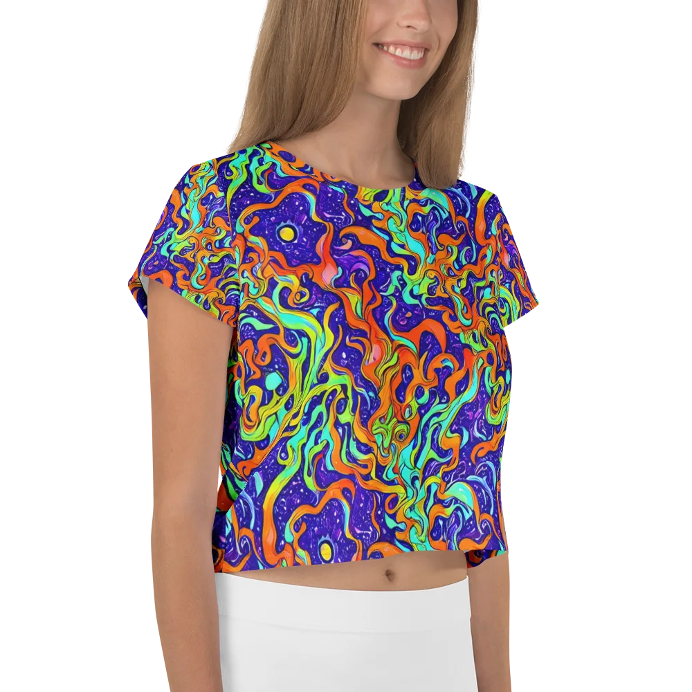 Lava Lagoon on Crop Tee — Right