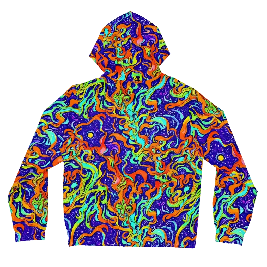 Lava Lagoon on Women's Full-Zip Hoodie — Back