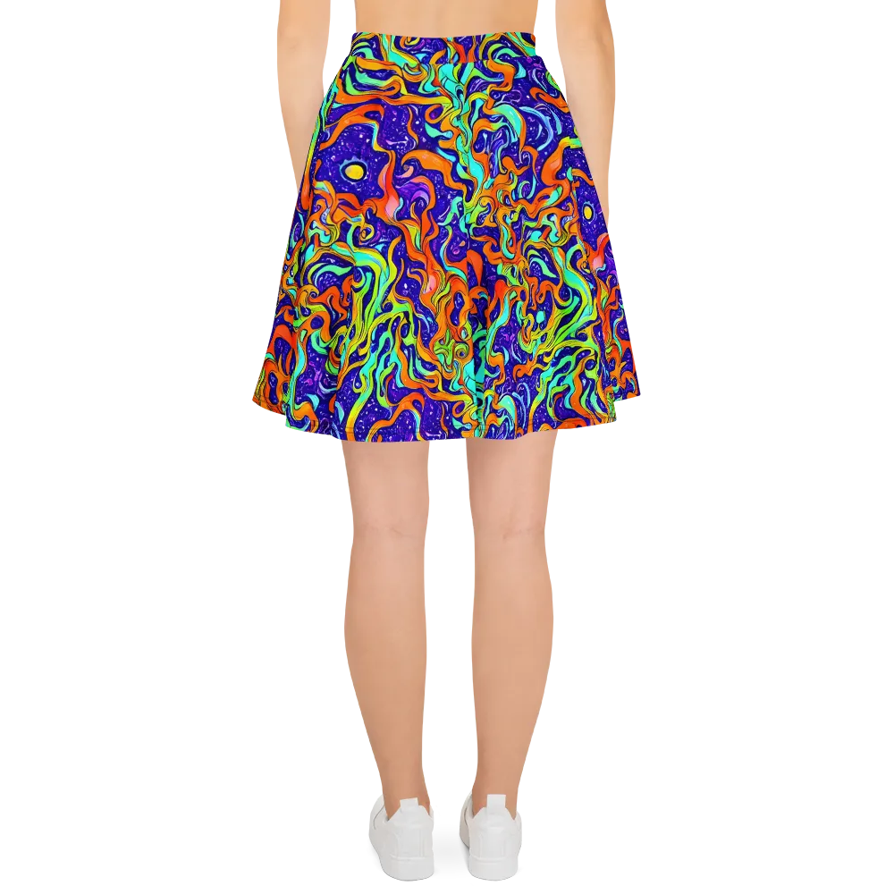 Lava Lagoon on Skater Skirt — Back