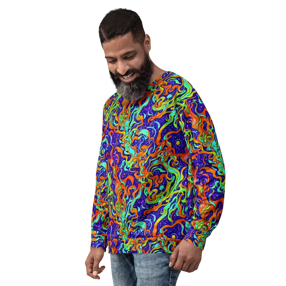 Lava Lagoon on Sweatshirt — Left Front