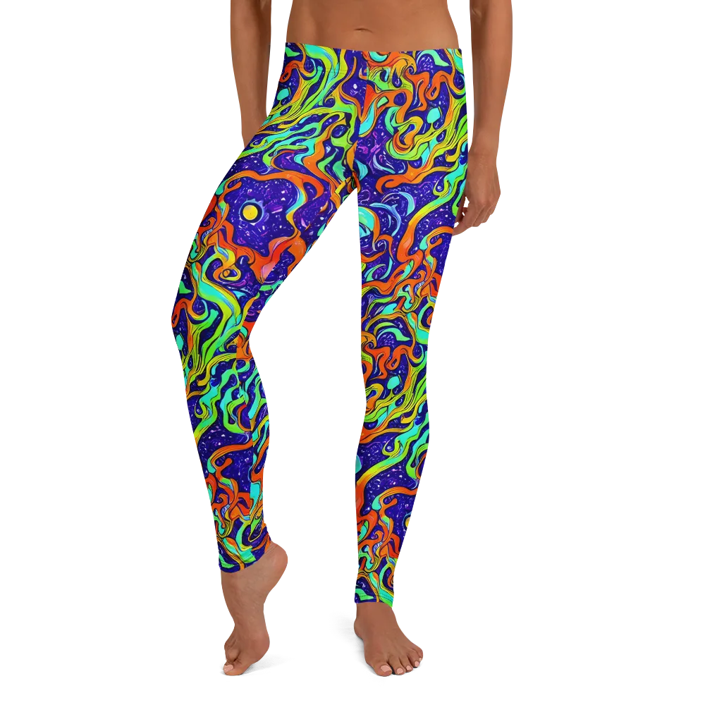 Lava Lagoon on Leggings — Front