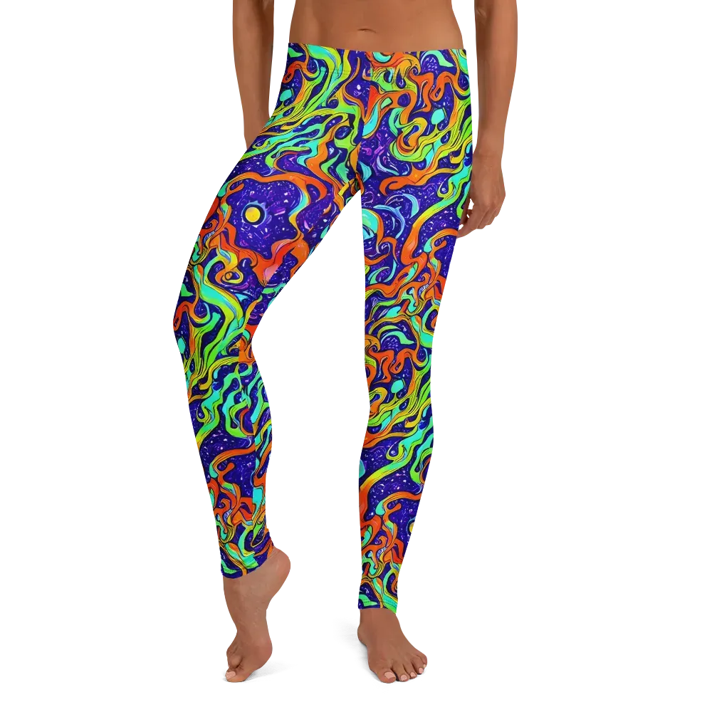 Lava Lagoon on Leggings — Front