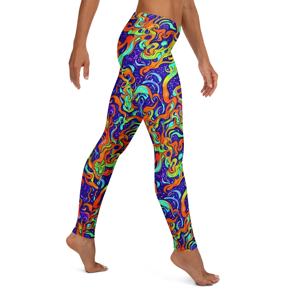 Lava Lagoon on Leggings — Right