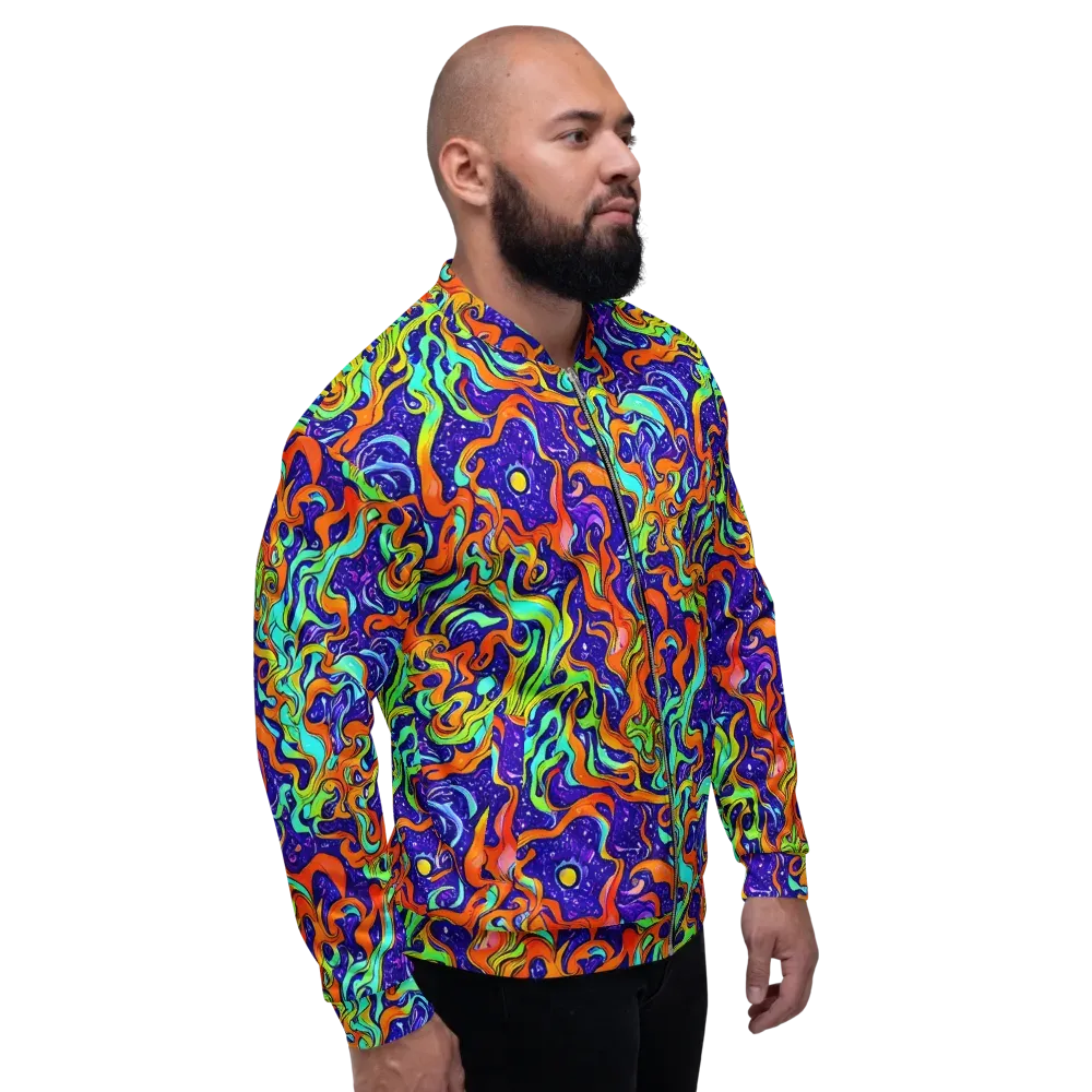 Lava Lagoon on Bomber Jacket — Right