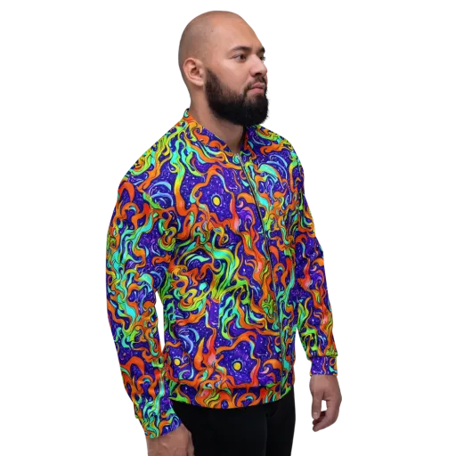 Lava Lagoon on a Bomber Jacket