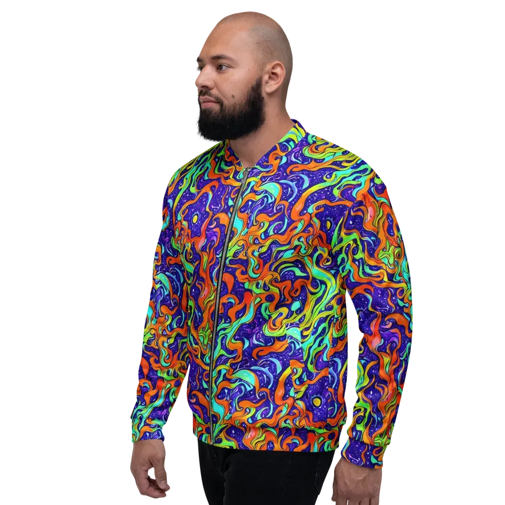 Lava Lagoon on Bomber Jacket — Left