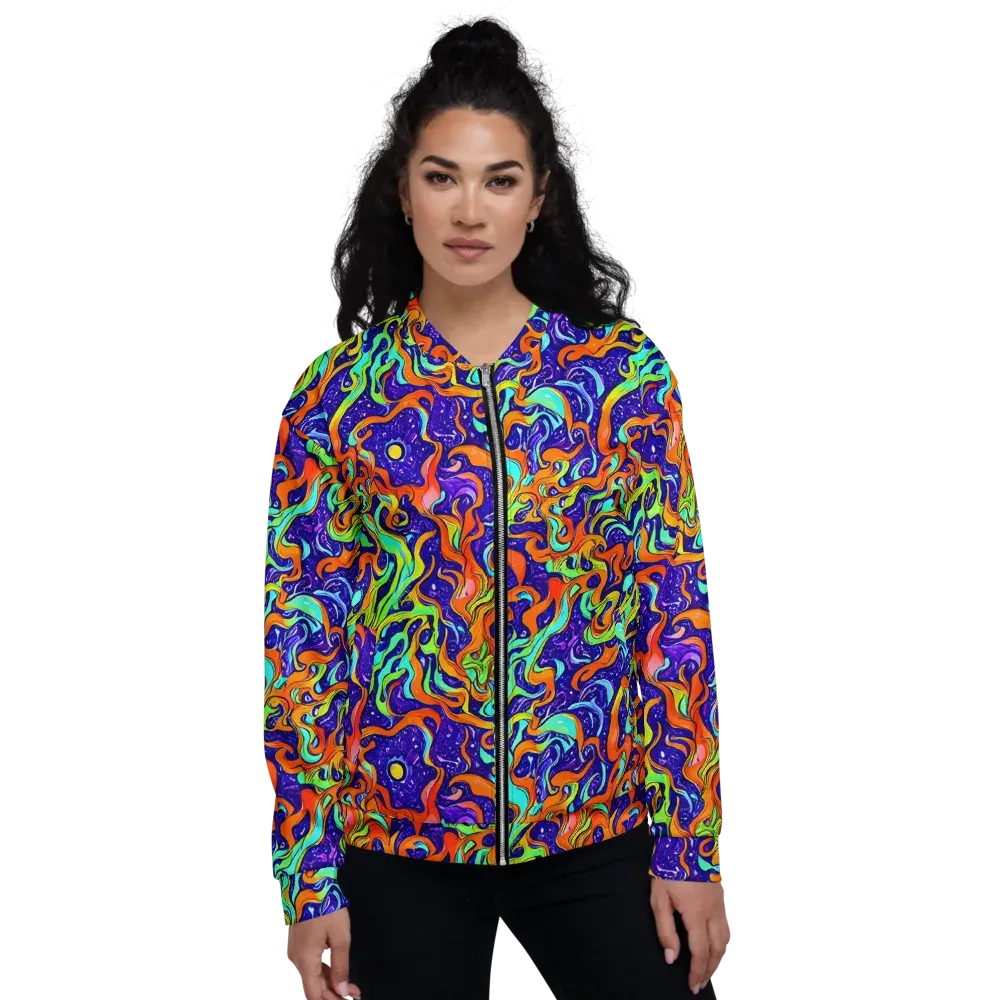 Lava Lagoon on Bomber Jacket — Front