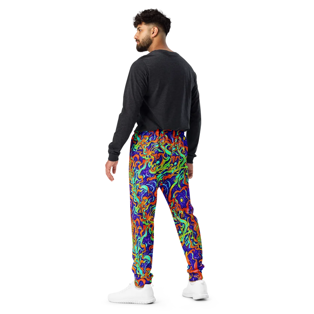 Lava Lagoon on Men's Joggers — Back