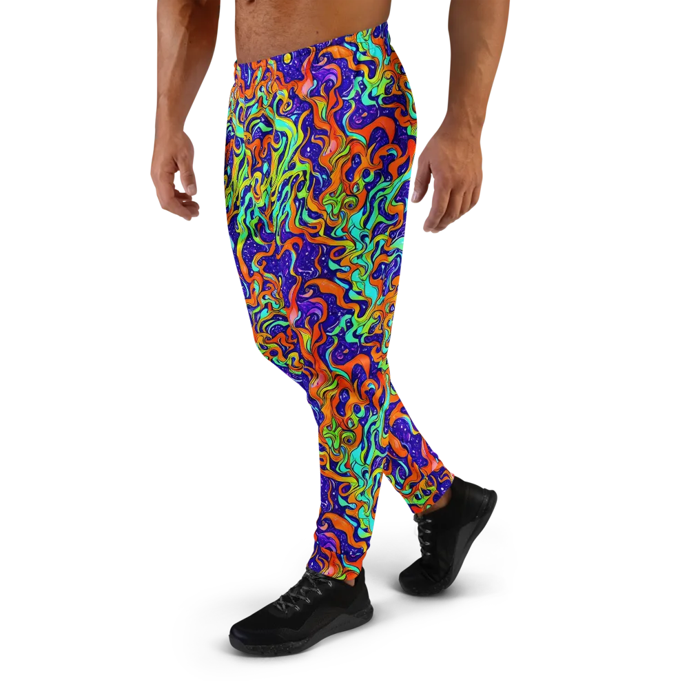 Lava Lagoon on Men's Joggers — Left