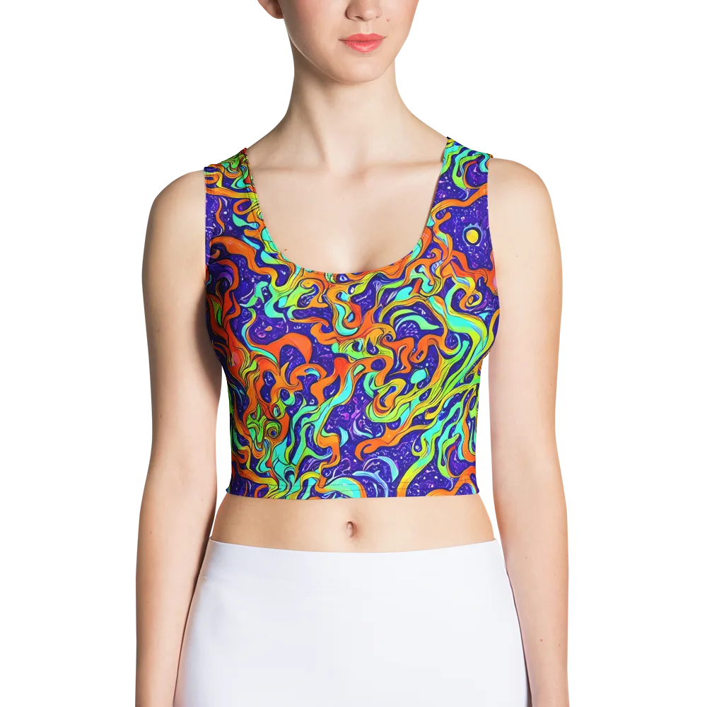 Lava Lagoon on Crop Top — Front