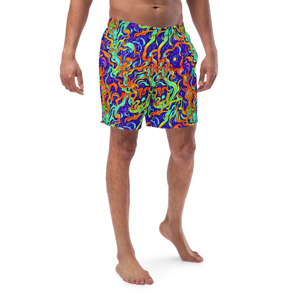 Lava Lagoon on Swim Trunks — Front