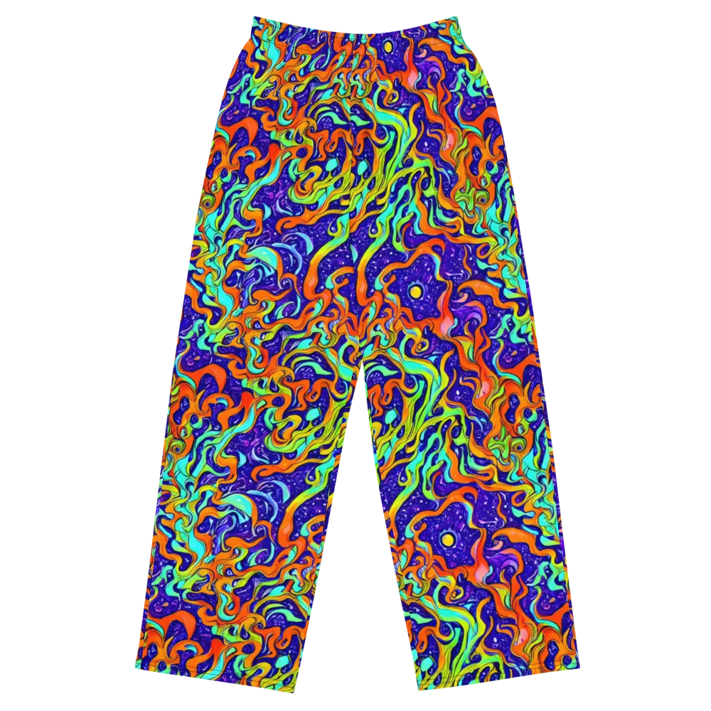 Lava Lagoon on Wide-Leg Pants — Front