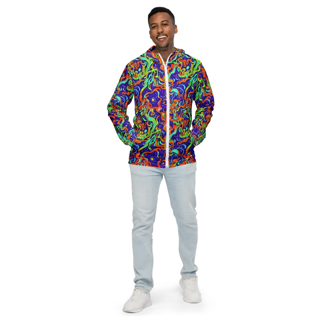 Lava Lagoon on Men's Windbreaker — Front