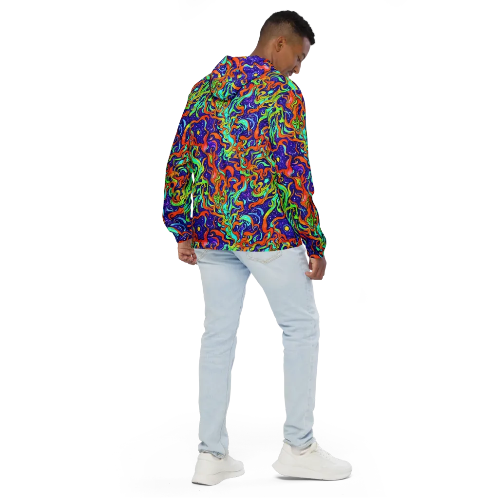 Lava Lagoon on Men's Windbreaker — Back