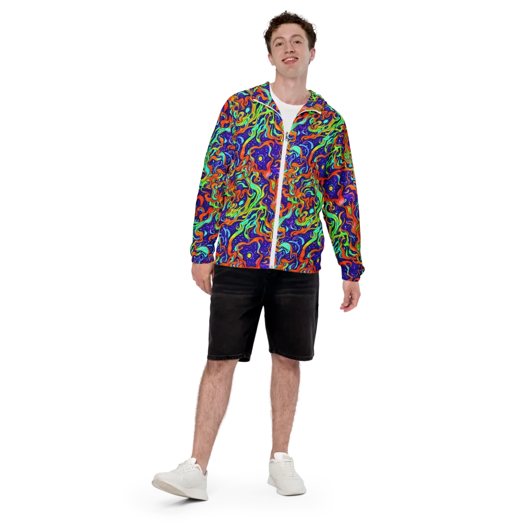 Lava Lagoon on Men's Windbreaker — Front