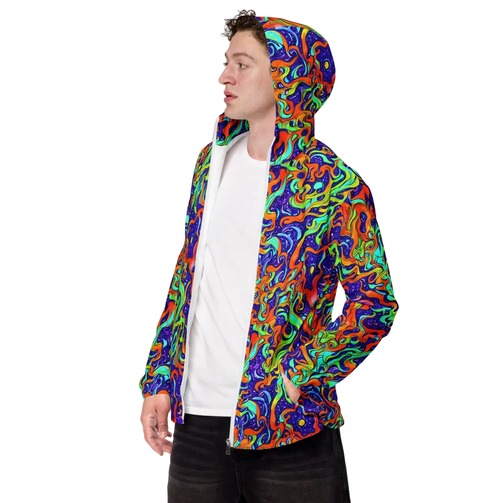 Lava Lagoon on Men's Windbreaker — Left Front
