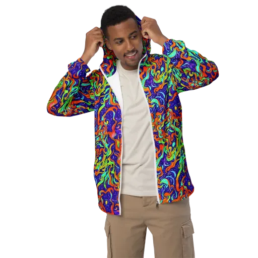 Lava Lagoon on a Men's Windbreaker