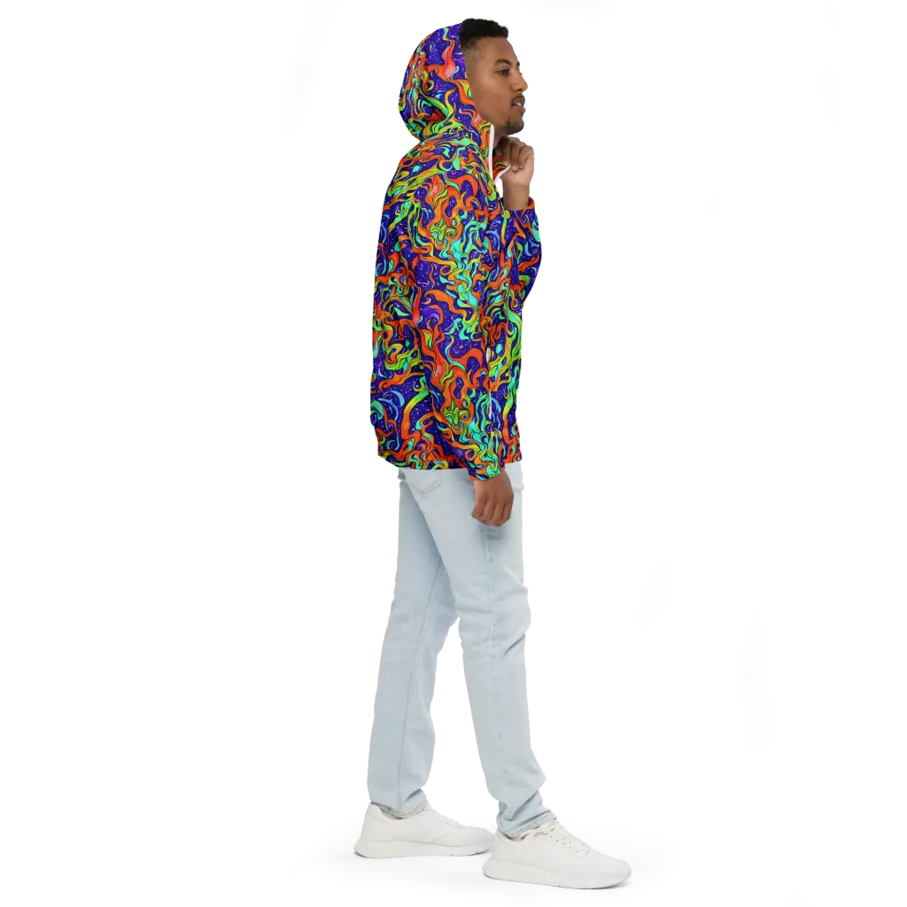 Lava Lagoon on Men's Windbreaker — Right