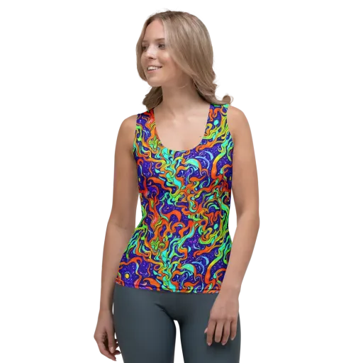 Lava Lagoon on a Women's Tank Top