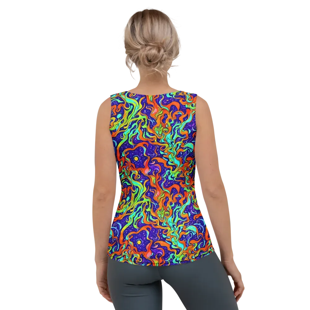 Lava Lagoon on Women's Tank Top — Back