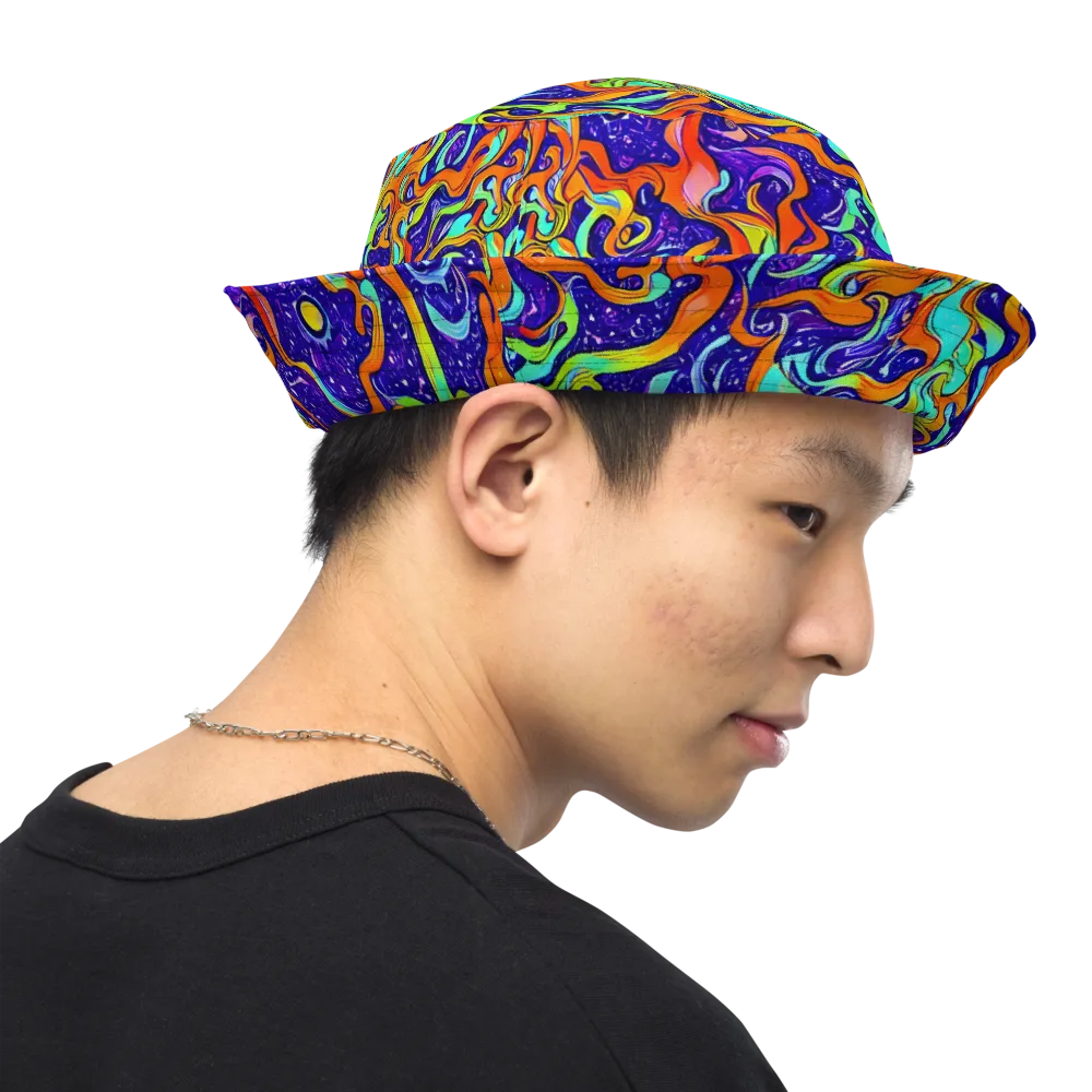 Lava Lagoon on Reversible Bucket Hat — Right Outside