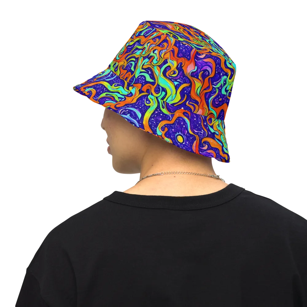 Lava Lagoon on Reversible Bucket Hat — Back Inside