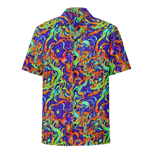 Lava Lagoon on a Button Shirt