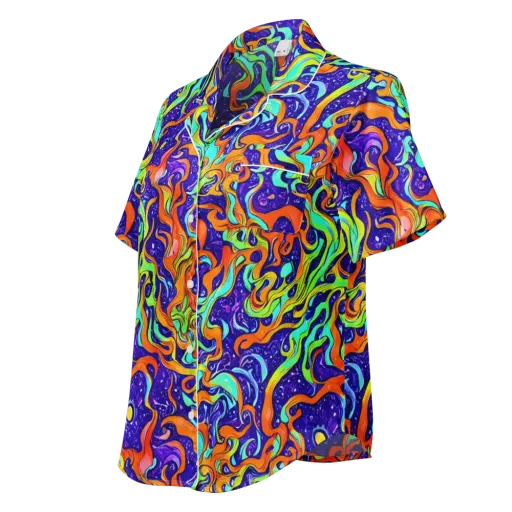 Lava Lagoon on a Women's Short Sleeve Pajama Top