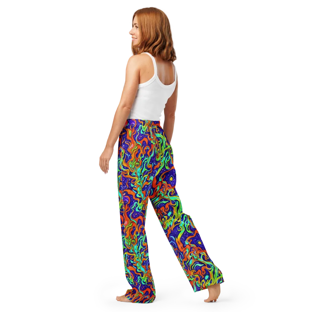 Lava Lagoon on Women's Pajama Pants — Back