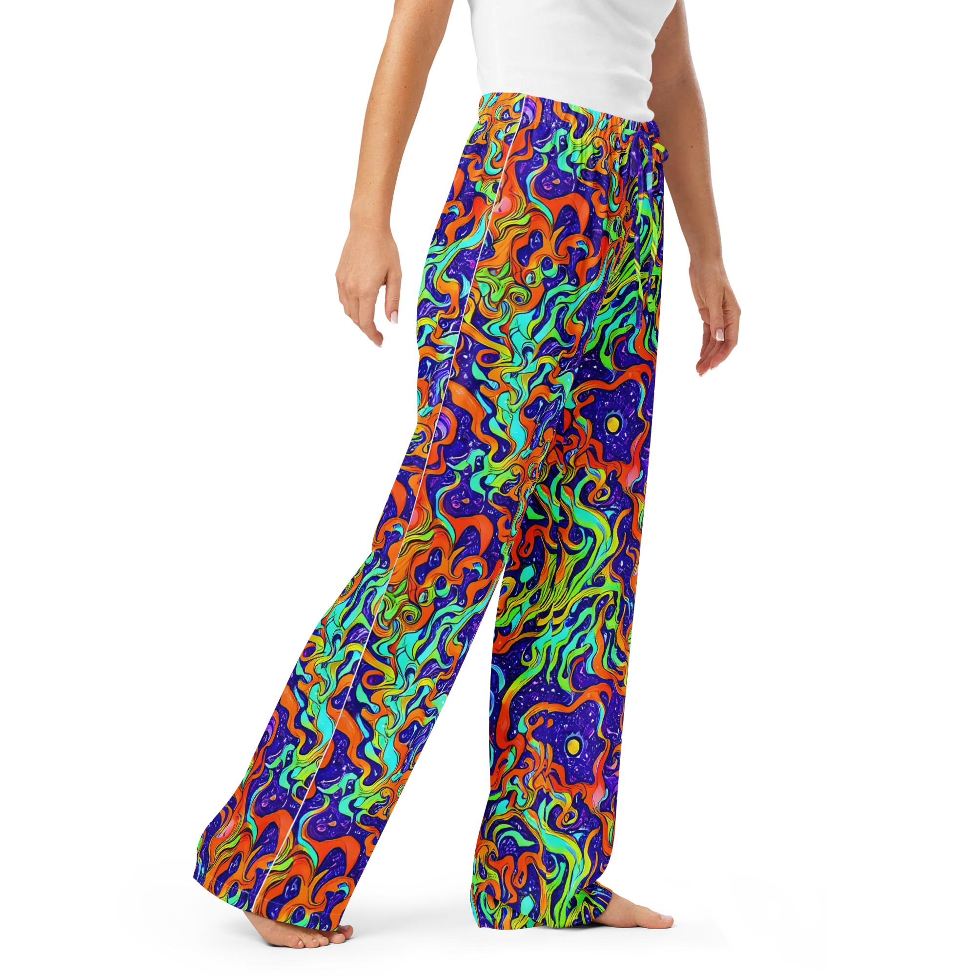 Lava Lagoon on Women's Pajama Pants — Right Front