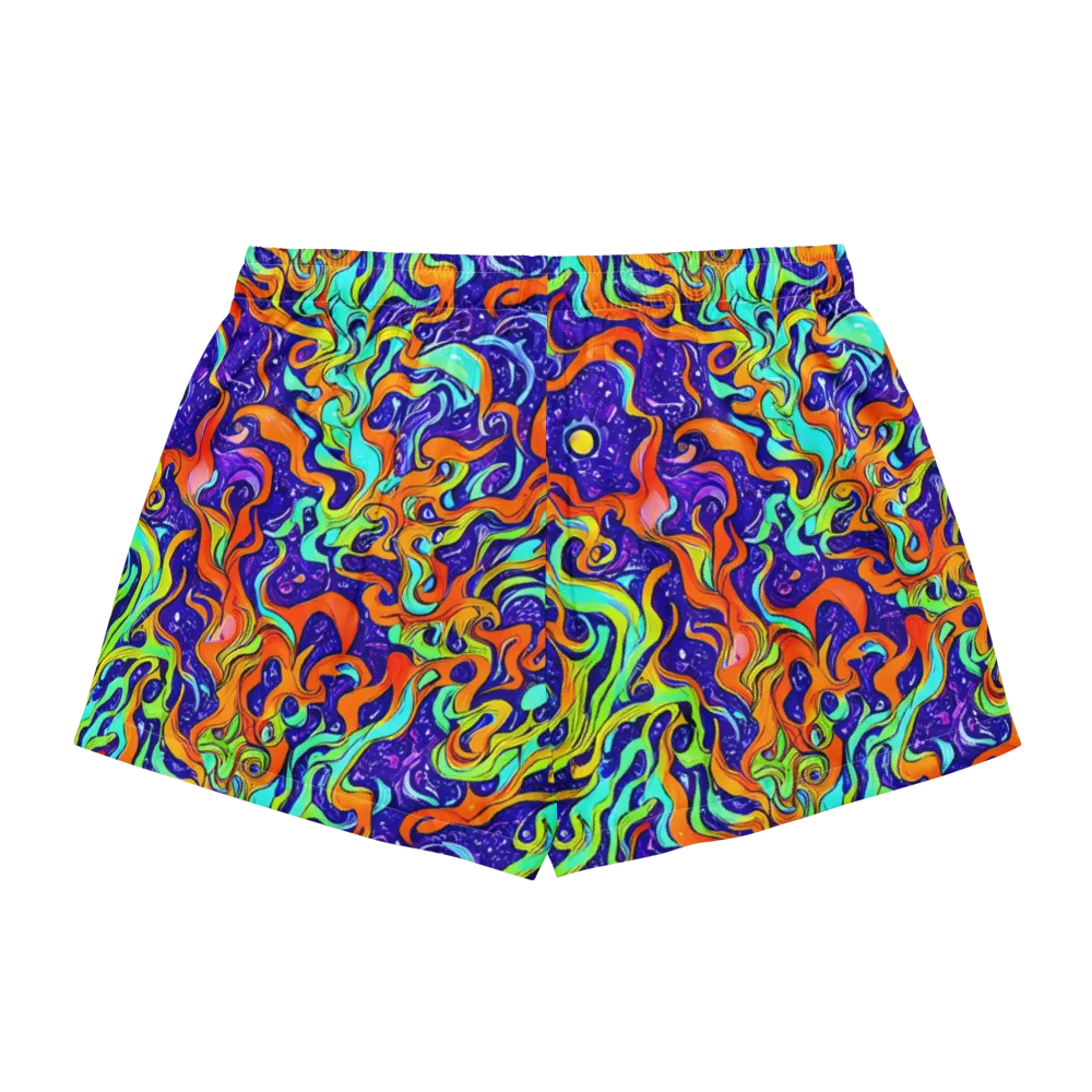 Lava Lagoon on Women's Pajama Shorts — Back