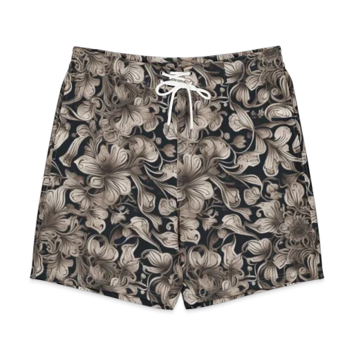 Sepia Bloom on a Men's Board Shorts