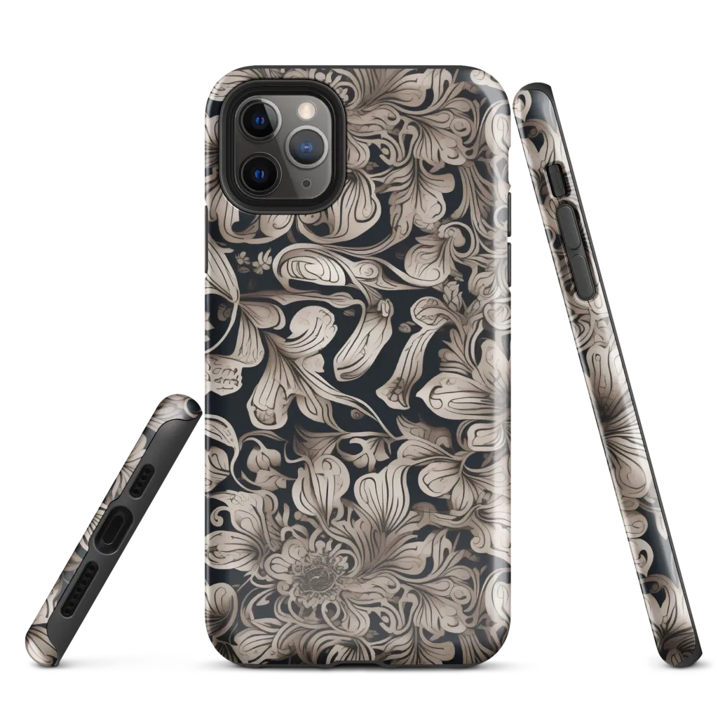 Sepia Bloom on Tough Case for iPhone® — Front