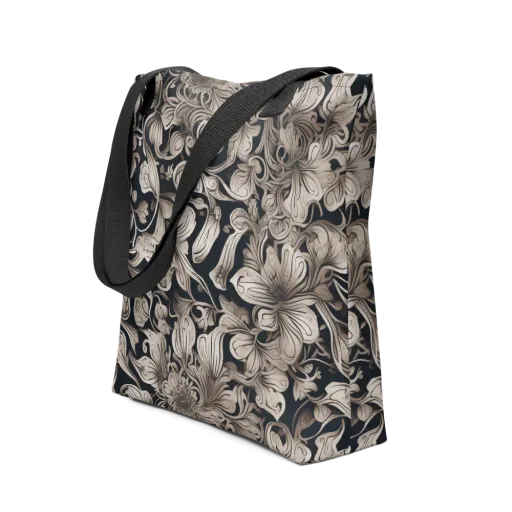 Sepia Bloom on a Tote Bag