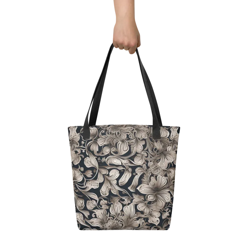 Sepia Bloom on Tote Bag — Front